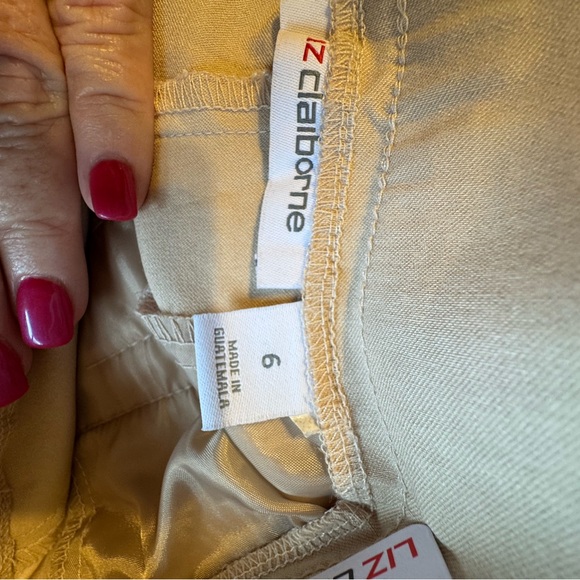 NWT LIZ CLAIBORNE PULL-ON  APRIL CROP PANT SPRING/SUMMER      SIZE: 6    #T - Picture 5 of 8